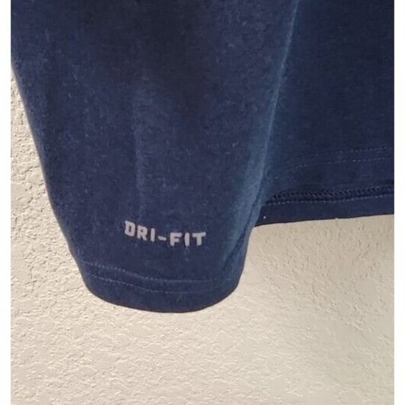 Nike Womens Pitt Panthers Basketball T-Shirt Top Blue Long  Sleeve Dri Fit XL - Picture 5 of 6